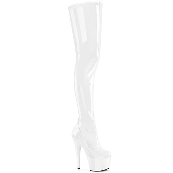 Patent Leather Platform High Heel Ultra Thigh High Boots - Picture 2 of 5
